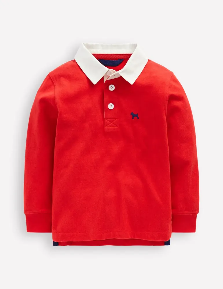 Classic Rugby Shirt-Rockabilly Red-Boden Online