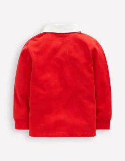 Classic Rugby Shirt-Rockabilly Red-Boden Online