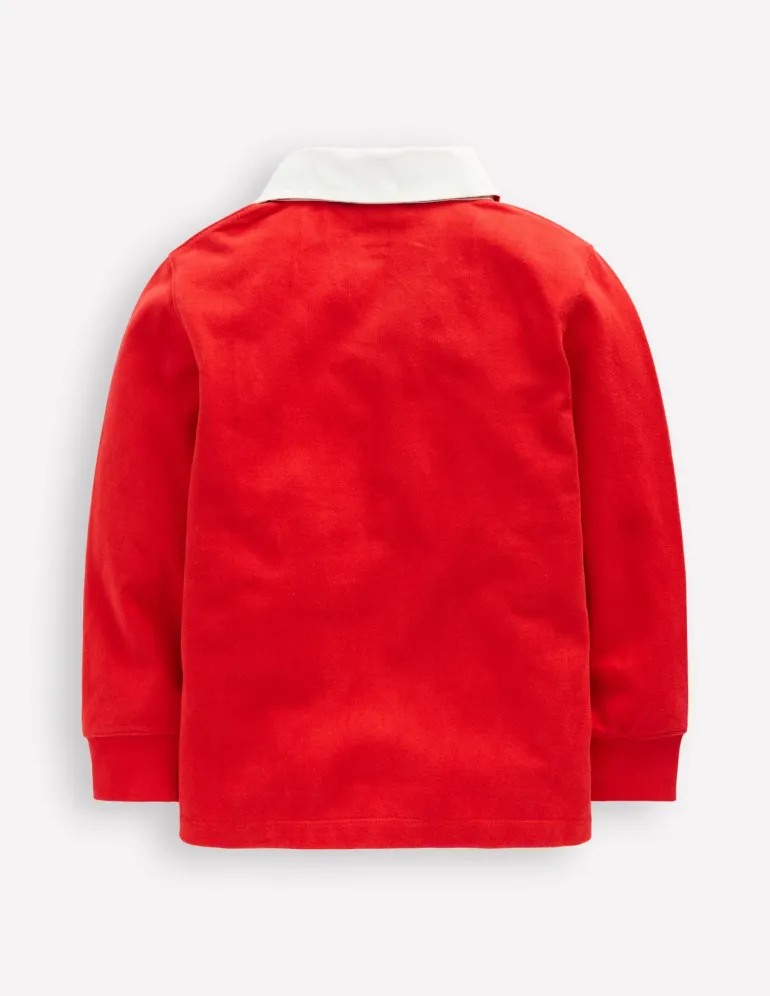 Classic Rugby Shirt-Rockabilly Red-Boden Online