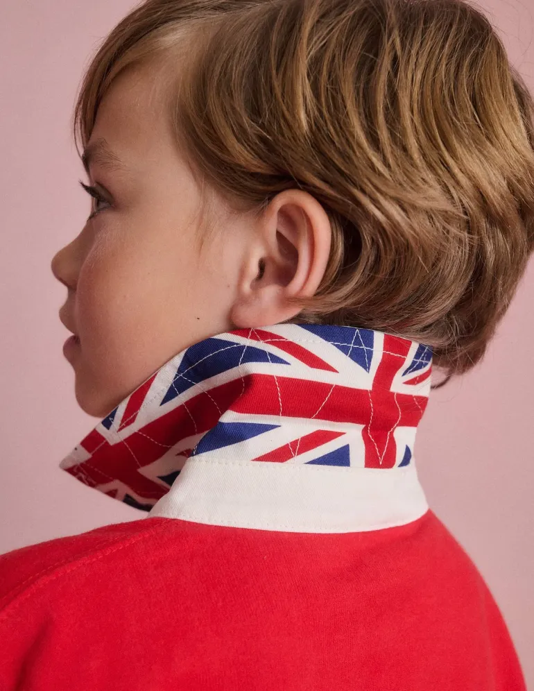 Classic Rugby Shirt-Rockabilly Red-Boden Online