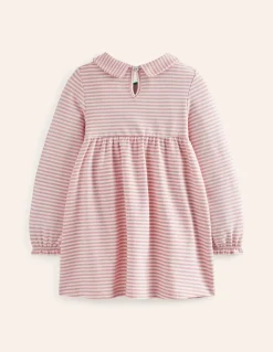 Collared Tunic-Vintage Pink/ Oatmeal Stripe-Boden Best Sale