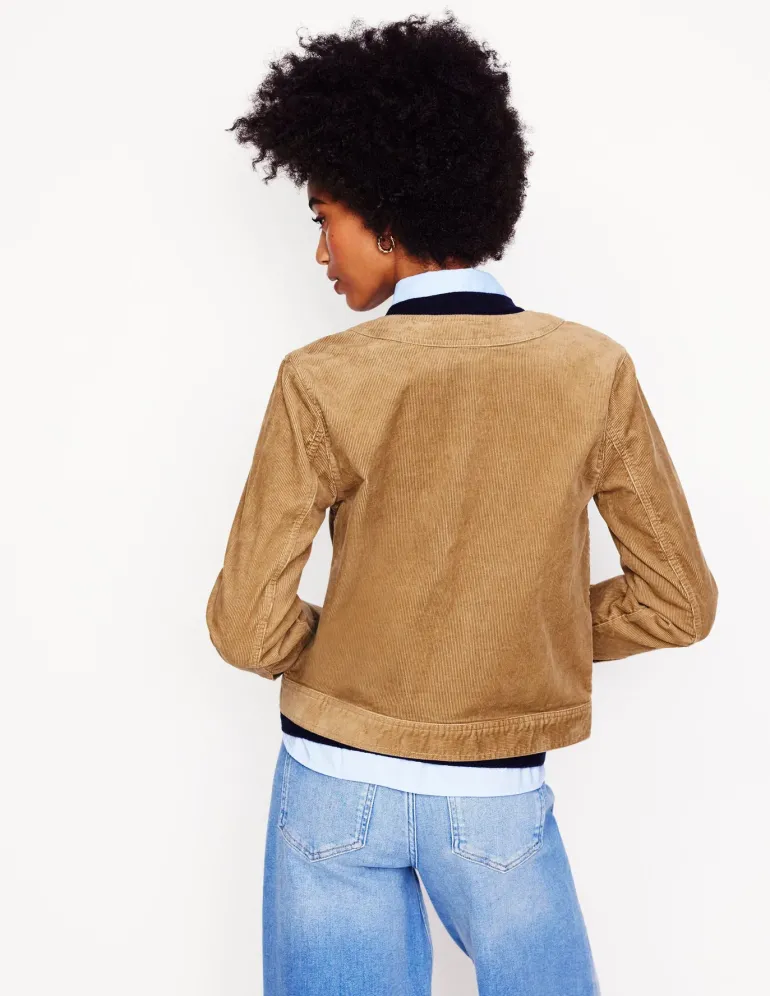 Collarless Casual Jacket--Boden Clearance