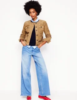 Collarless Casual Jacket--Boden Clearance