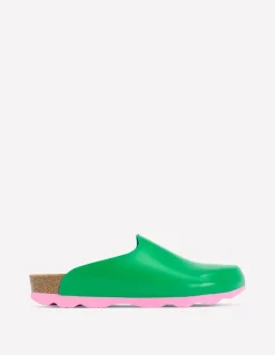 Colour Block Clogs-Rich Emerald-Boden Best Sale