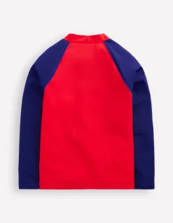Colour Block Rash Vest-Poppy Red-Boden Shop