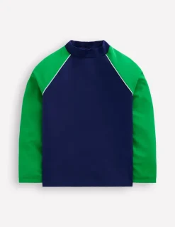 Colour Block Rash Vest-Sapphire Blue-Boden Best Sale