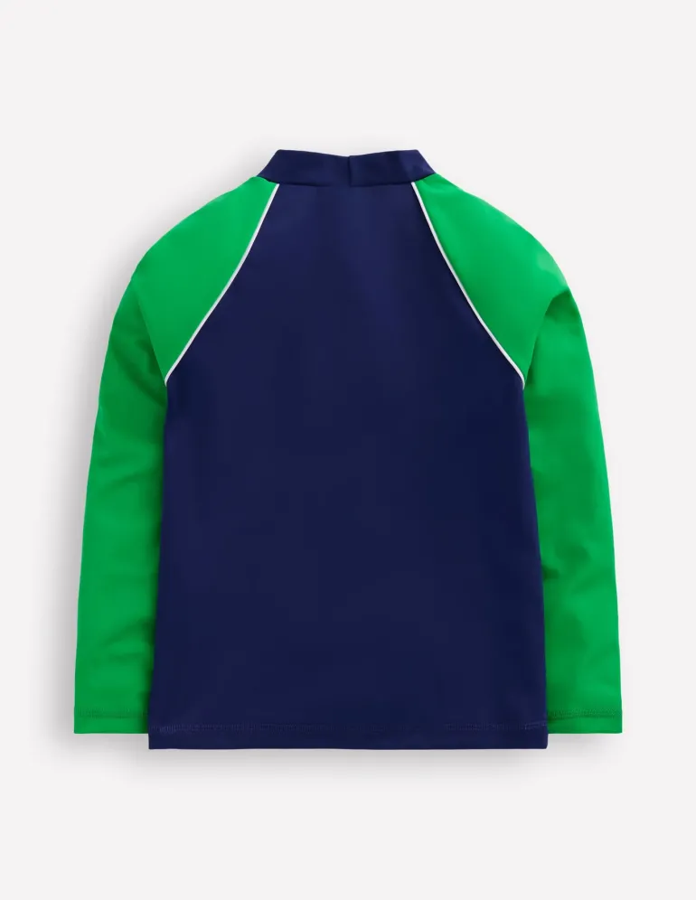 Colour Block Rash Vest-Sapphire Blue-Boden Best Sale