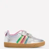 Colourblock Low Tops-Silver Metallic-Boden Online