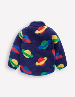 Cosy Borg Jacket-Twilight Blue Planets-Boden New