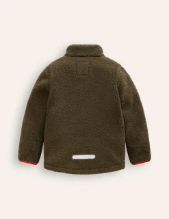 Cosy Windproof Fleece-Classic Khaki-Boden Cheap