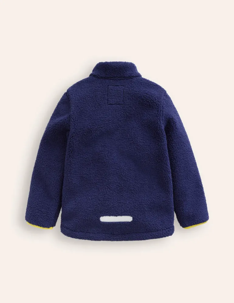 Cosy Windproof Fleece-College Navy-Boden Outlet