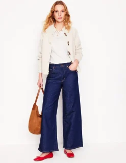 Cotton Crew Long Sleeve Top--Boden Fashion