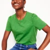 Cotton Puff Sleeve T-Shirt-Paradise Green-Boden Shop