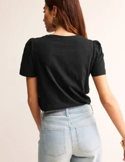 Cotton Puff Sleeve T-Shirt--Boden Best Sale