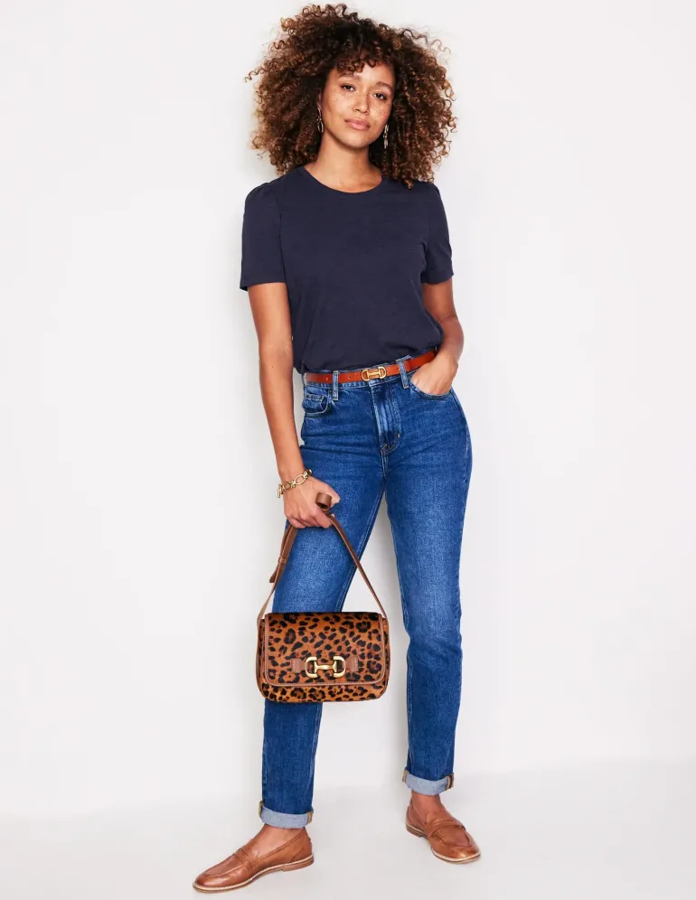 Cotton Puff Sleeve T-Shirt--Boden Clearance
