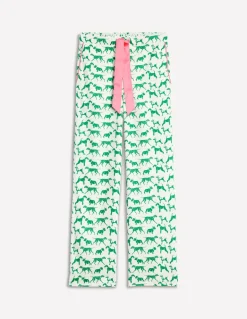 Cotton Sateen Pajama Trousers-Ivory, Janet and Friends-Boden Discount