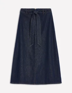 Denim Maxi Skirt-Indigo Rinse-Boden Clearance