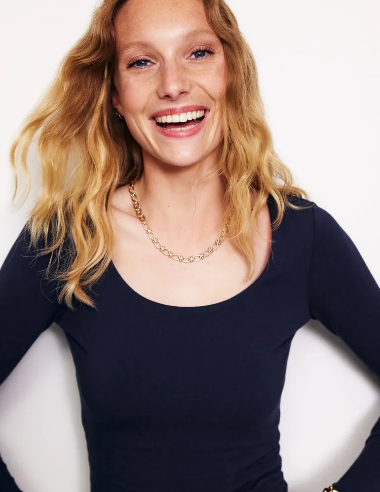 Double Layer Scoop Long Sleeve--Boden Store