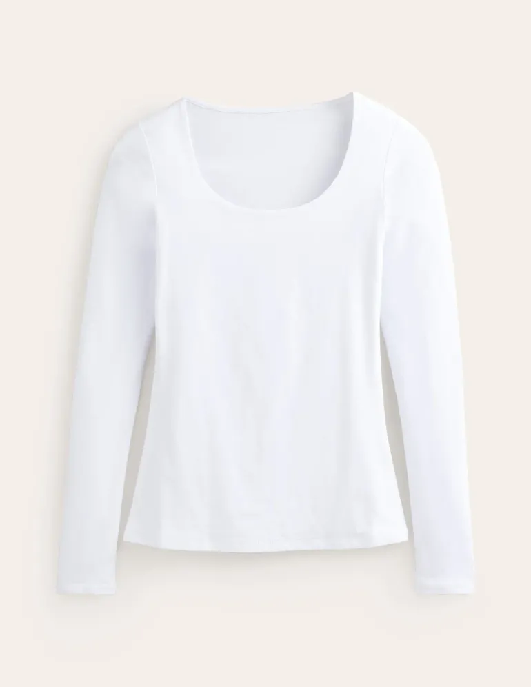 Double Layer Scoop Long Sleeve--Boden Sale