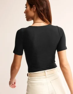 Double Layer Scoop T-shirt--Boden Sale