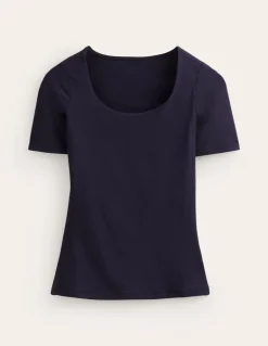 Double Layer Scoop T-shirt--Boden Discount