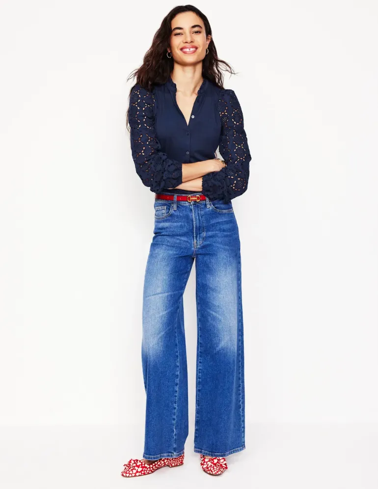 Eden Broderie Blouse--Boden Fashion
