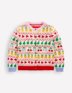 Edie Fair Isle Cardigan-Multi Fruit-Boden Flash Sale