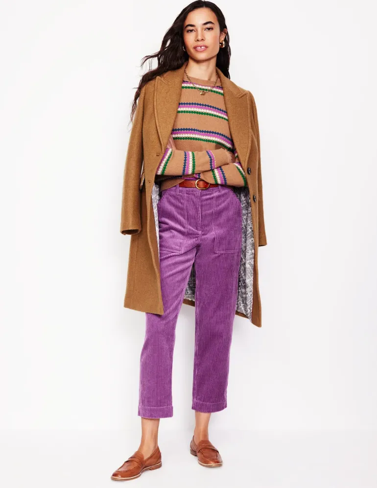 Edie Fair Isle Sweater-Camel Diamond-Boden Outlet