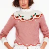 Edie Fair Isle Sweater-Quartz Pink, Robins-Boden Fashion