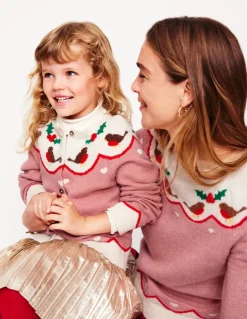 Edie Fair Isle Sweater-Quartz Pink, Robins-Boden Fashion