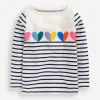 Ella Breton-College Navy / Ivory Hearts-Boden Clearance