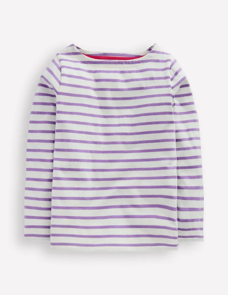 Ella Breton-Ivory / Aster Purple Stripe-Boden Best