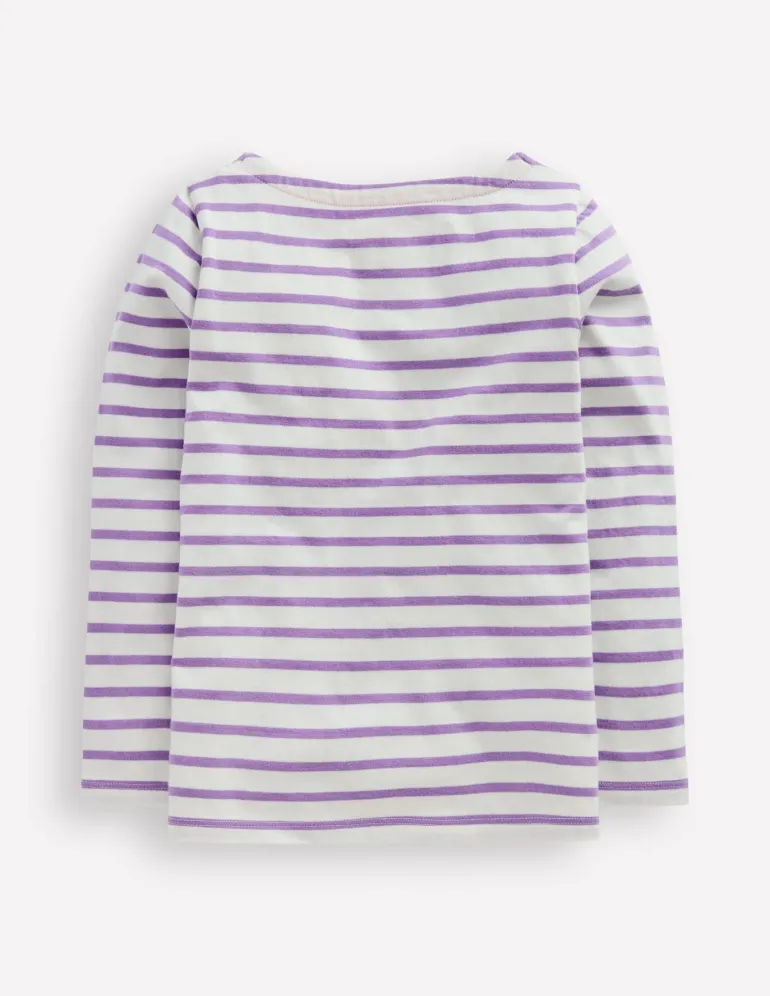 Ella Breton-Ivory / Aster Purple Stripe-Boden Best