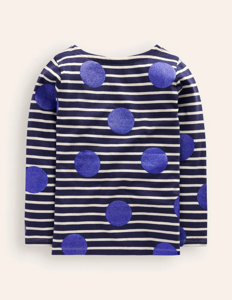 Ella Breton-Sapphire Blue Foil spot-Boden Store