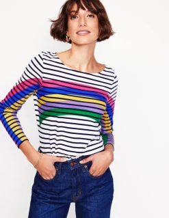 Ella Long Sleeve Breton-Rainbow Curve Breton-Boden Shop