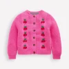 Embroidered Pointelle Cardigan-Rose Petal Pink Cherries-Boden Best Sale