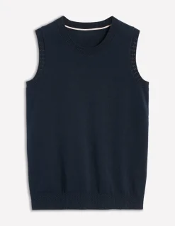 Emilia Cotton Crew Neck Vest--Boden Hot