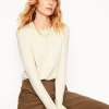 Emilia Cotton Crew Sweater-Warm Ivory-Boden Flash Sale