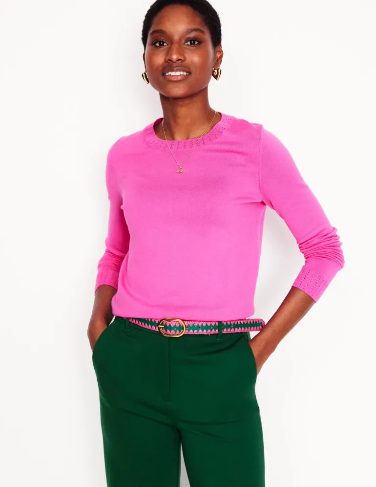 Emilia Cotton Crew Sweater--Boden Flash Sale