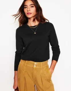 Emilia Cotton Crew Sweater--Boden Sale