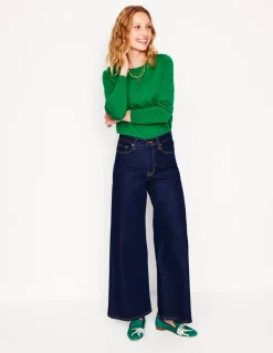 Emilia Cotton Crew Sweater--Boden New