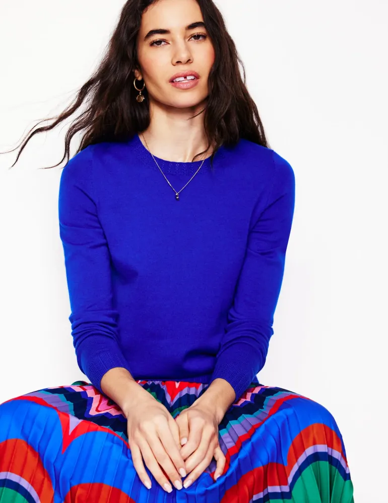 Emilia Cotton Crew Sweater--Boden Outlet