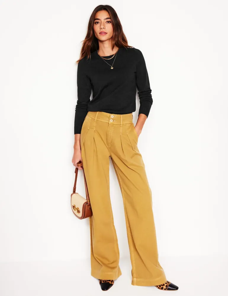 Emilia Cotton Crew Sweater--Boden Sale