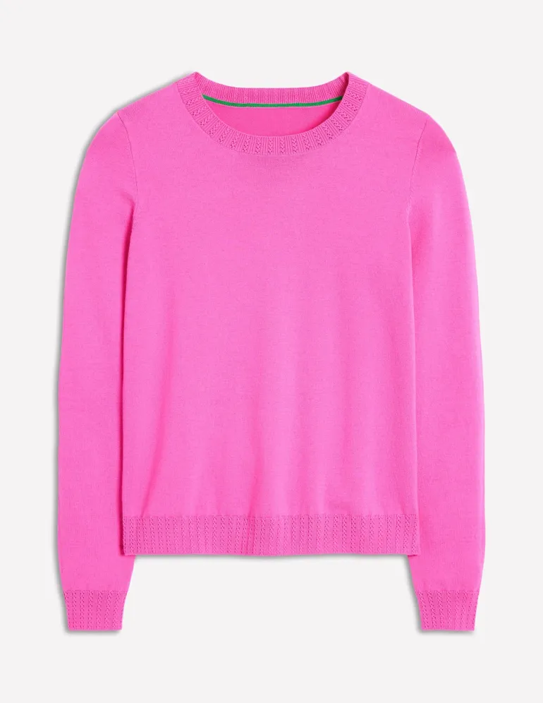 Emilia Cotton Crew Sweater--Boden Flash Sale