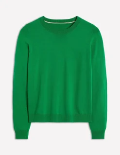 Emilia Cotton Crew Sweater--Boden New