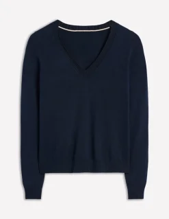 Emilia Cotton V Neck Sweater--Boden Online