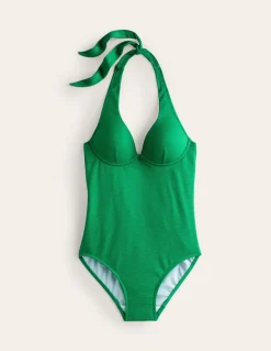 Enhancer Swimsuit-Green Pepper-Boden Outlet