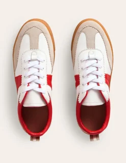 Erin Flatform Tennis Trainer-Ecru Stripe-Boden Shop
