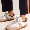 Erin Retro Tennis Sneakers-White Mix-Boden Sale