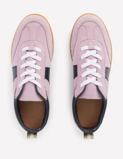 Erin Retro Tennis Trainers-Vintage Mauve/Navy-Boden Best